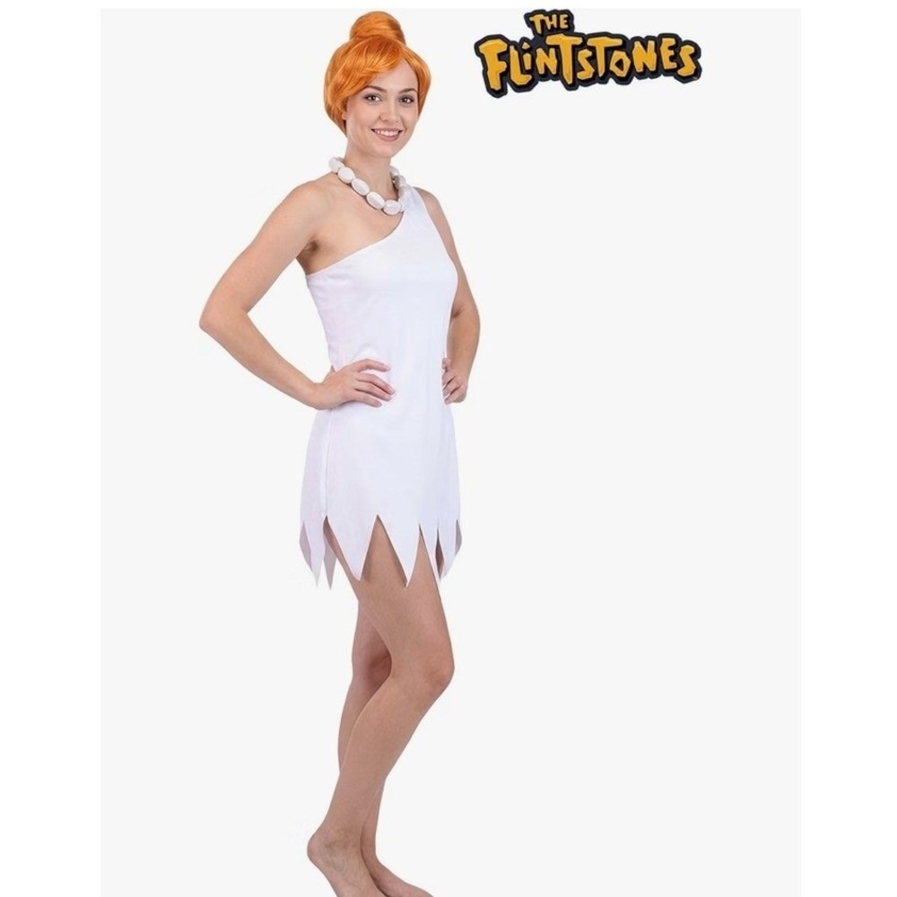 NWT Wilma Flinstones Couple Costumes Set for Adults Cosplay Size Sm